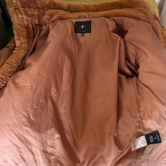 7 For All Mankind Faux Fur Jacket - Picture 4 of 8